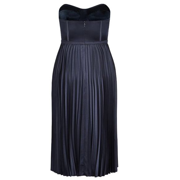 NWT City Chic Dress Ahana Navy L = 20 = 2X - Picture 4 of 7